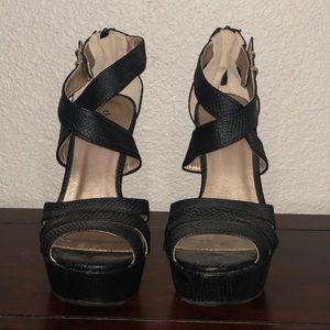 Charlotte  Russe black wedges